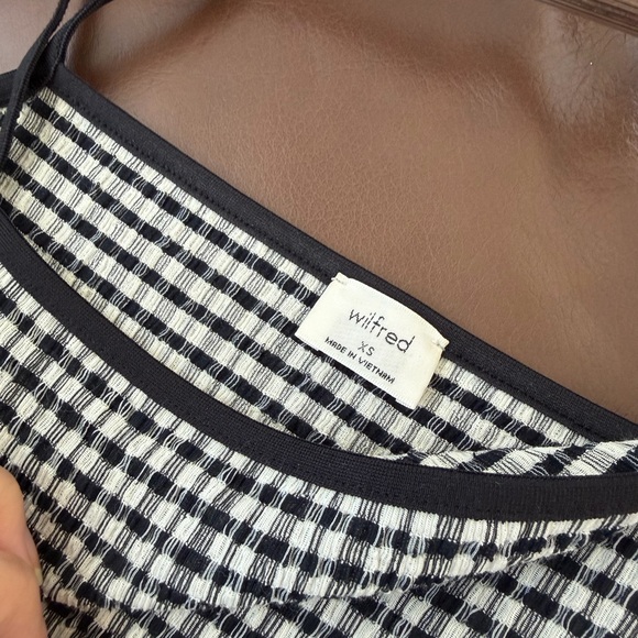 Aritzia gingham checkered black and white jazz dress - Picture 4 of 5